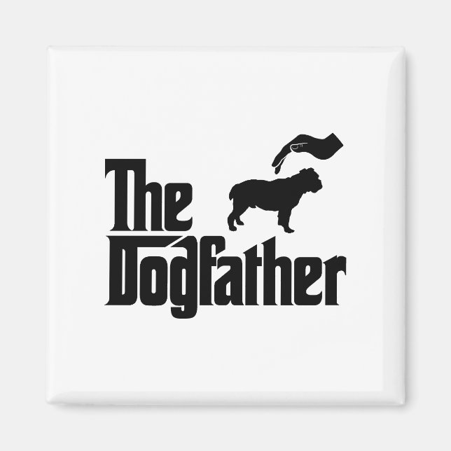 Viktorianischer Bulldog Magnet (Vorne)