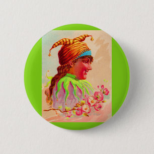 Viktorianischer Damenjester Button