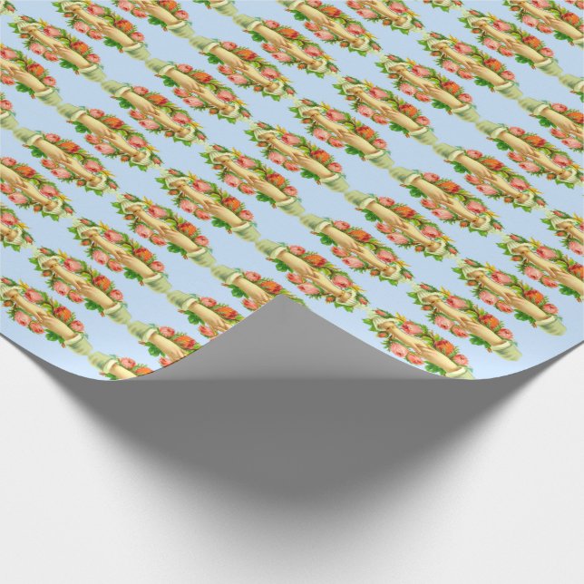 Viktorianischer Druckauftrag Geschenkpapier (Ecke)