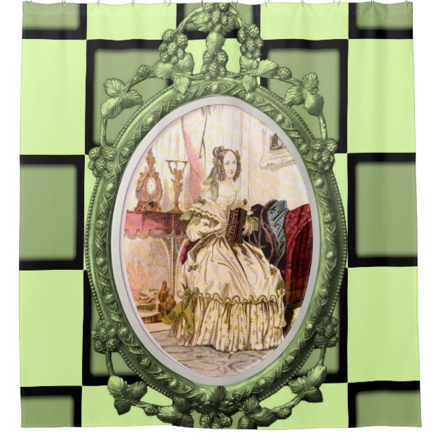 Viktorianischer Duschvorhang (Vorderseite)