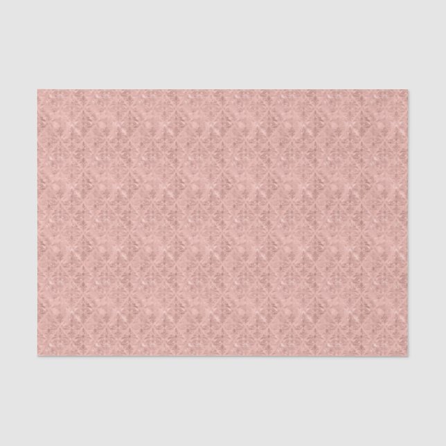 Viktorianischer Dusty-Pink-Stil Damask Luxus-Decou Seidenpapier (Vorderseite)