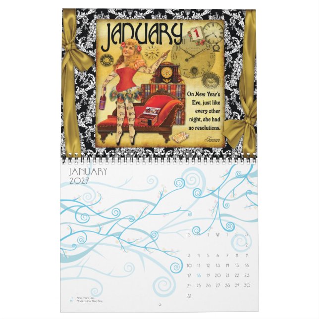 Viktorianischer Floozies-Kalender 2011 Kalender (Jan 2027)