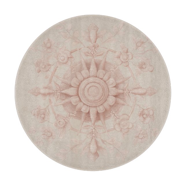 Viktorianischer Frühling, weich grün, Schneidebrett (Vorderseite)