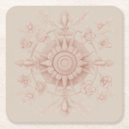 Viktorianischer Frühling, weich rosa Rechteckiger Pappuntersetzer