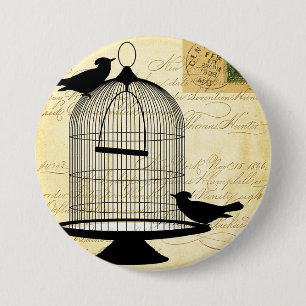 Viktorianischer Geburtskäfig Button