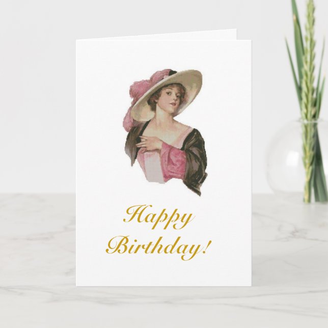 viktorianischer Geburtstag Karte (Vorderseite)