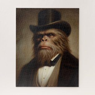 Viktorianischer Gentleman-Affe-Jigsaw-Puzzle