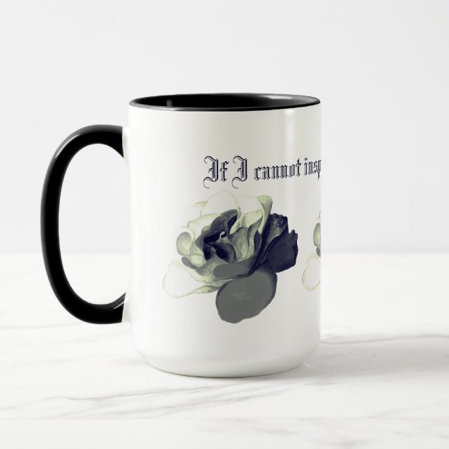 Viktorianischer Gothic-Spruch- Wenn ich keine Lieb Tasse (Links)