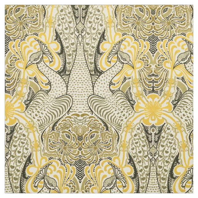 Viktorianischer Jugendstil-Frieden und Honeysuckle Stoff (Muster)