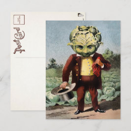 Viktorianischer Kohlkopf Postkarte