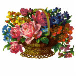 Viktorianischer Korb des Blumen-Fotos… Freistehende Fotoskulptur<br><div class="desc">Erhellen Sie eine dunkle Ecke in Ihrem Haus -- oder Ihr fensterloser Schreibtisch bei der Arbeit -- mit einem hellen Korb der Blumen, der nie gewässert werden muss und benötigt nie Sonnenlicht. Dieses großzügig sortiert (ANMERKUNG: 10" weit x 7, 25" hoch; sehen Sie Foto zu Beginn dieser Beschreibung. Das folgende...</div>