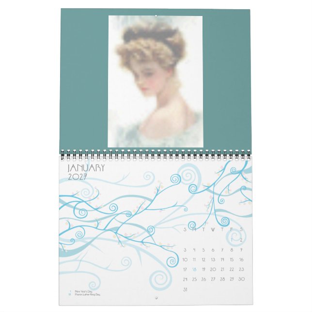 Viktorianischer Ladenkalender - Maßgeschneidert Kalender (Jan 2027)