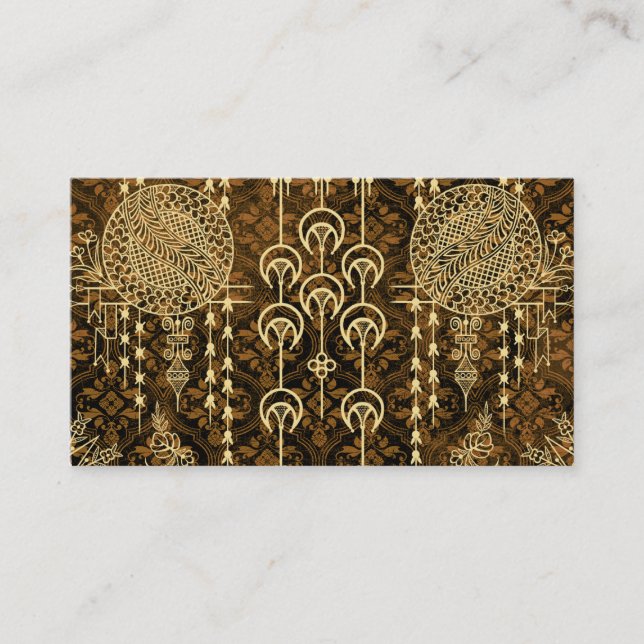 VIKTORIANISCHER POTPOURRI, WINDCHIMES: TOPAZ VISITENKARTE (Vorderseite)