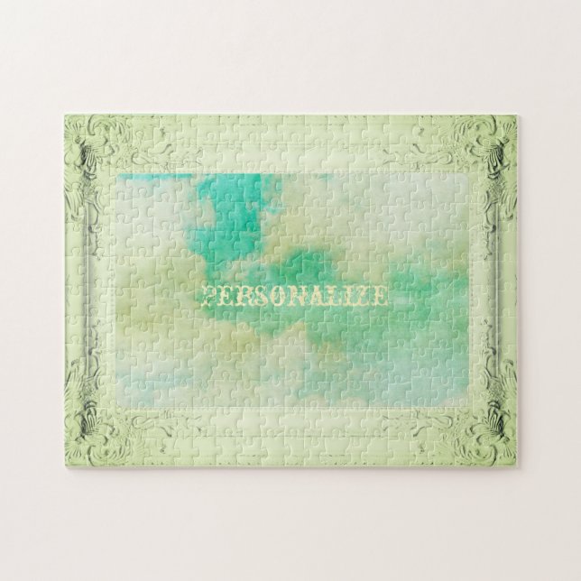 Viktorianischer Rahmenhimmel und Wolken zeichnen e (Horizontal)