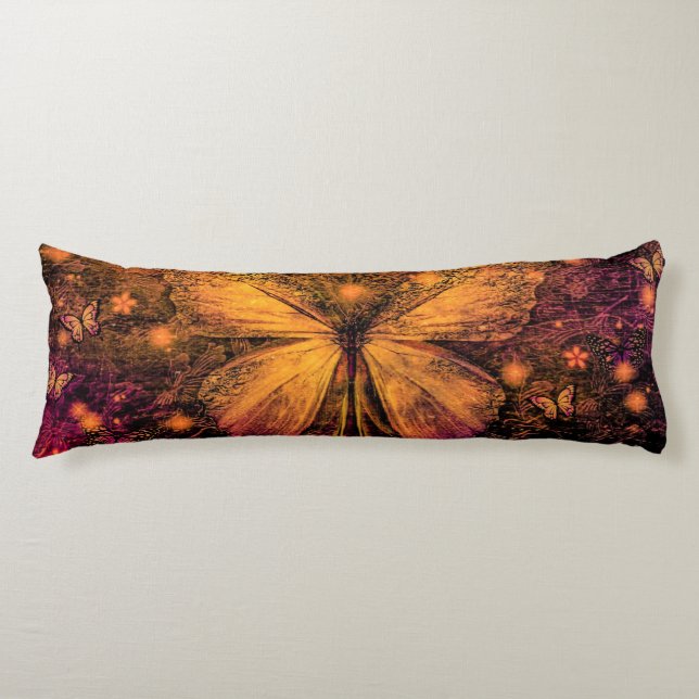Viktorianischer Schmetterling Seitenschläferkissen (Vorderseite)