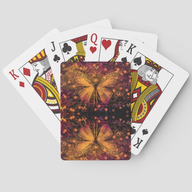 Viktorianischer Schmetterling Spielkarten (Rückseite)
