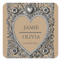 Viktorianischer Scroll Frame - Hochzeit