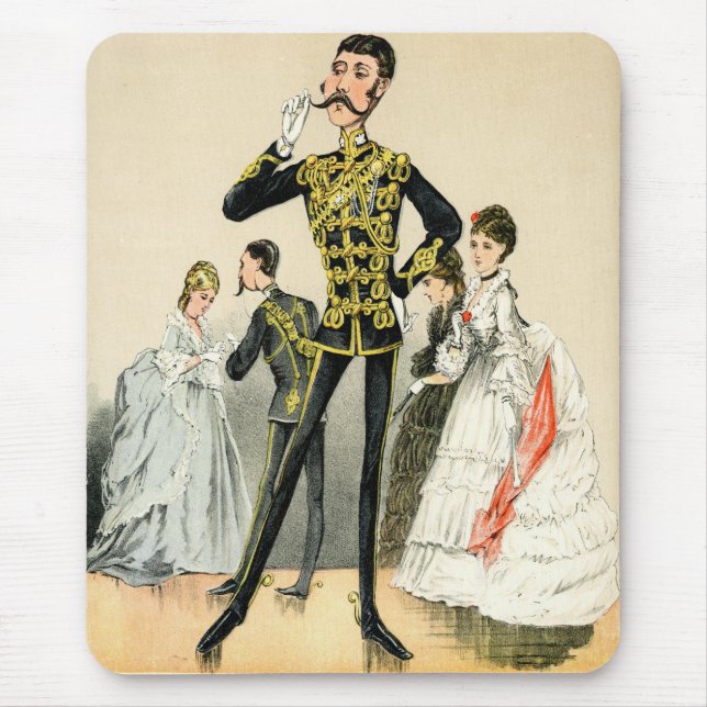 Viktorianischer Soldat der 10. königlichen Hussars Mousepad (Vorne)