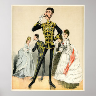 Viktorianischer Soldat der 10. königlichen Hussars Poster