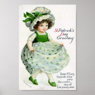 Viktorianischer St. Patrick's Day Poster