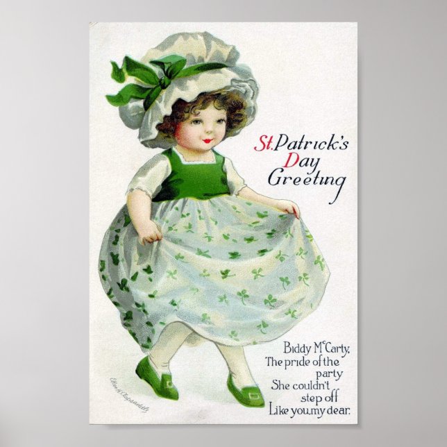 Viktorianischer St. Patrick's Day Poster (Vorne)