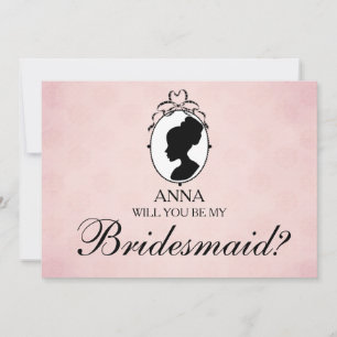 Viktorianischer Stil Cameo werden Sie meine Brides Einladung