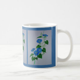 Viktorianischer Stil Morning Gloria Wildblume Wein Kaffeetasse