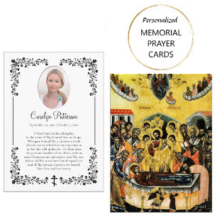 Viktorianischer Stil Verzierte Rose Ecke Gebetskar Platzkarte