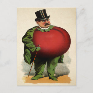 Viktorianischer Tomatenmann Postkarte