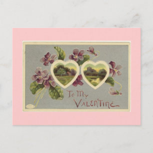 Viktorianischer Valentinstag Postkarte