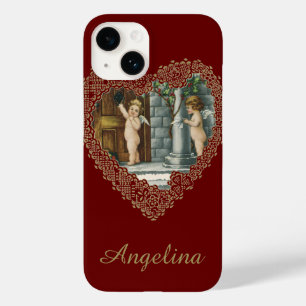 Viktorianischer Valentinstag, Vintage Engel w Lett Case-Mate iPhone Hülle