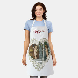 Viktorianischer Valentinstag, Vintage Engel w Lett Schürze