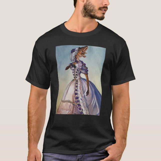 Viktorianischer Velociraptor T-Shirt (Vorderseite)