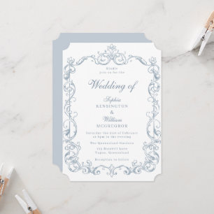 Viktorianischer Vintage-Rahmen Hochzeit Einladung