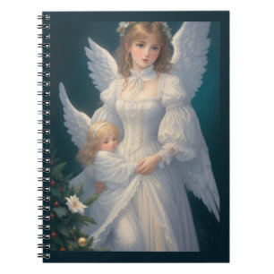 Viktorianischer Vintager Retro-Weihnachtsgel Notizblock