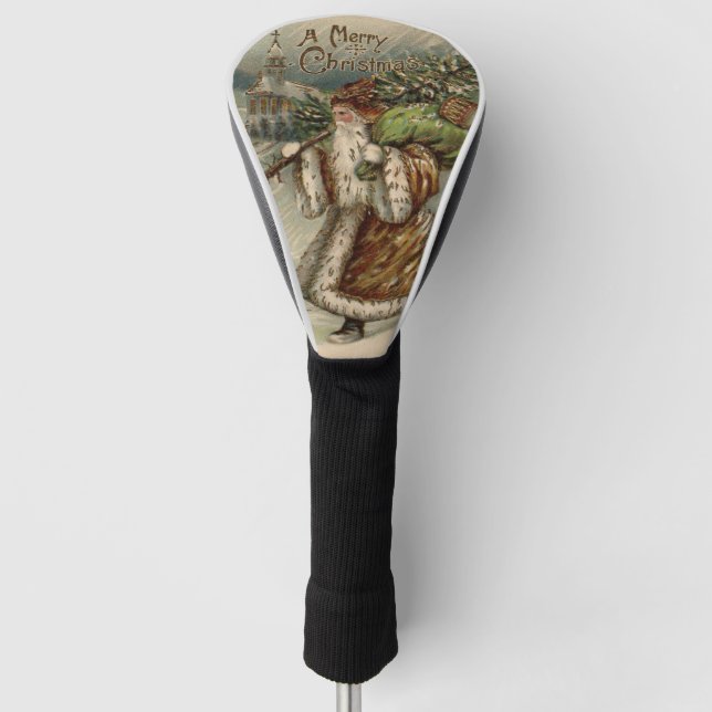 Viktorianischer Weihnachtsbaum Golf Headcover (Vorderseite)