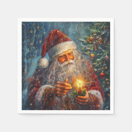 Viktorianischer Weihnachtscocktail Napkins Serviette