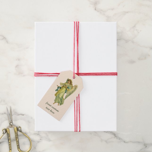 Viktorianischer Weihnachtsgel, Gloria in Excelsis  Geschenkanhänger (Mit Garn)