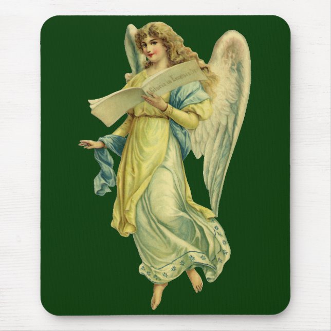 Viktorianischer Weihnachtsgel, Gloria in Excelsis  Mousepad (Vorne)