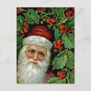 Viktorianischer Weihnachtsmann Feiertagspostkarte