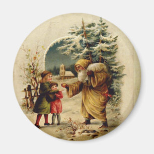 Viktorianischer Weihnachtsmann Magnet