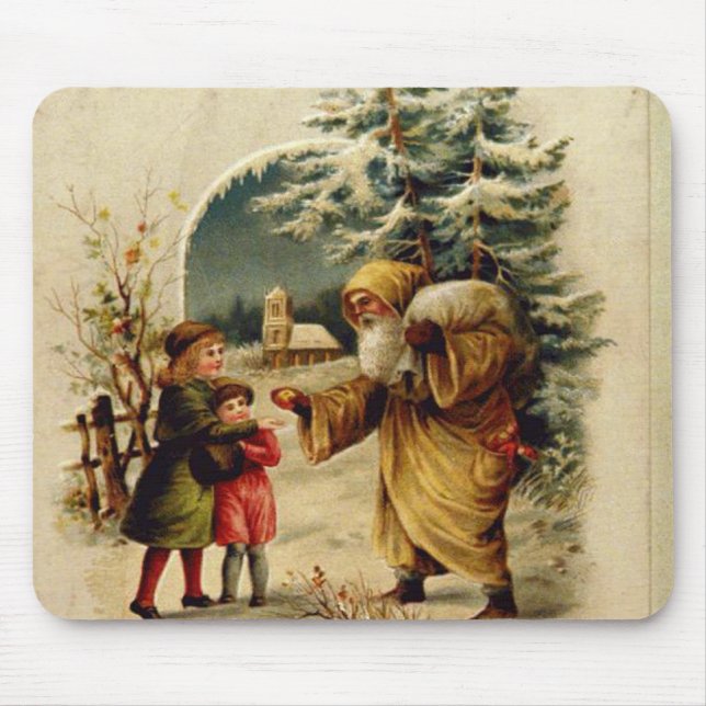 Viktorianischer Weihnachtsmann Mousepad (Vorne)