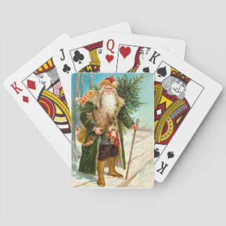 Viktorianischer Weihnachtsmann Spielkarten