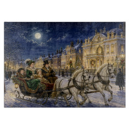 Viktorianischer Weihnachtsschlittenritt im Mondlic Schneidebrett