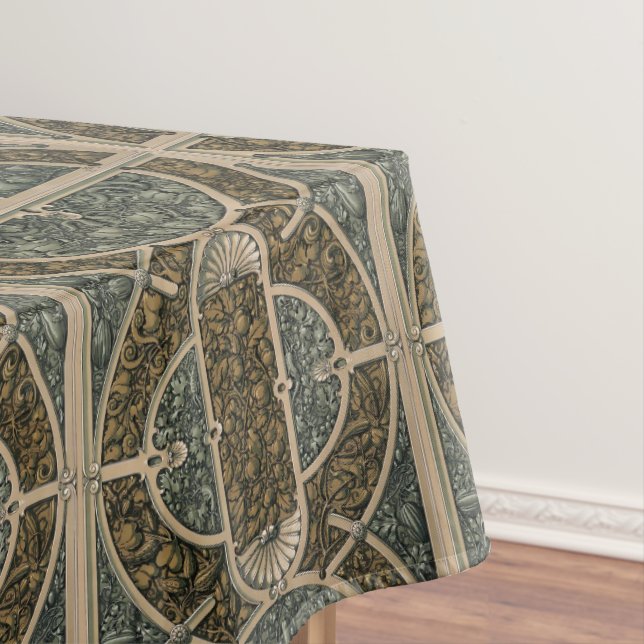 Viktorianischer Zeitalter Jugendstil-Foliage von A Tischdecke (Beispiel)