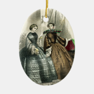 Viktorianischer Ziviler Krieg Frauen Extravagant L Keramik Ornament