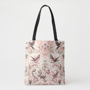 Viktorianisches Aviar: Ein pastellrosa Garten Tasche