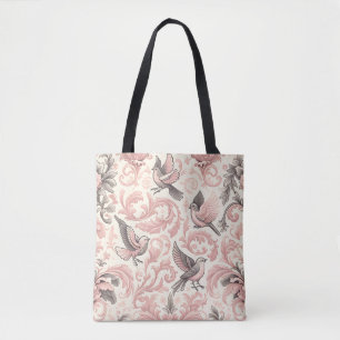 Viktorianisches Aviar: Ein rosa, pastellfarbener G Tasche