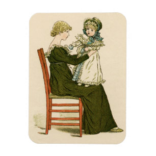 Viktorianisches Baby Greenaway Mutter Magnet
