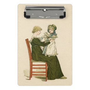 Viktorianisches Baby Greenaway Mutter Mini Klemmbrett